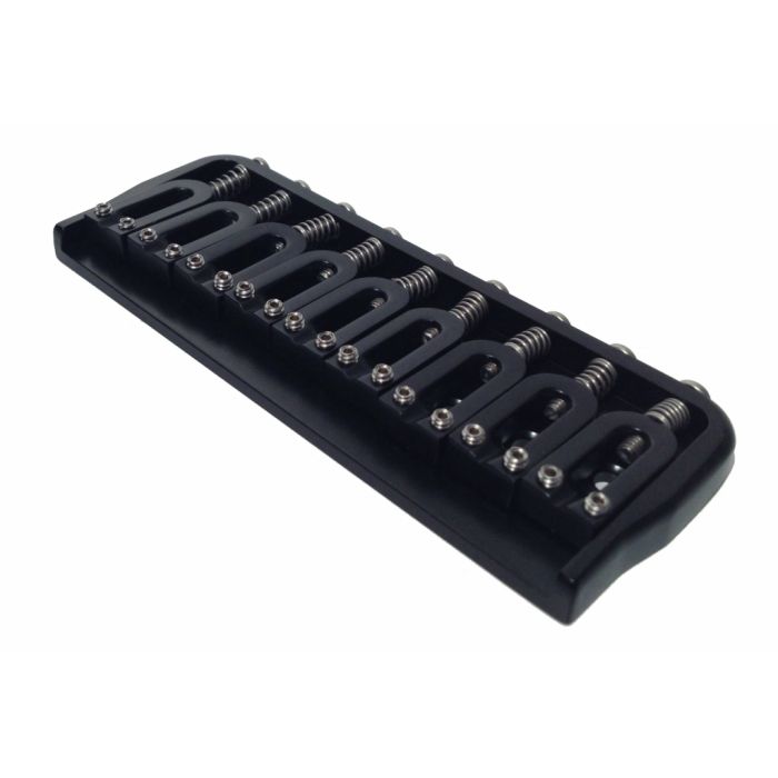 Hipshot 41090B 9-String Hardtail Fixed Electric Guitar Bridge .125" - BLACK