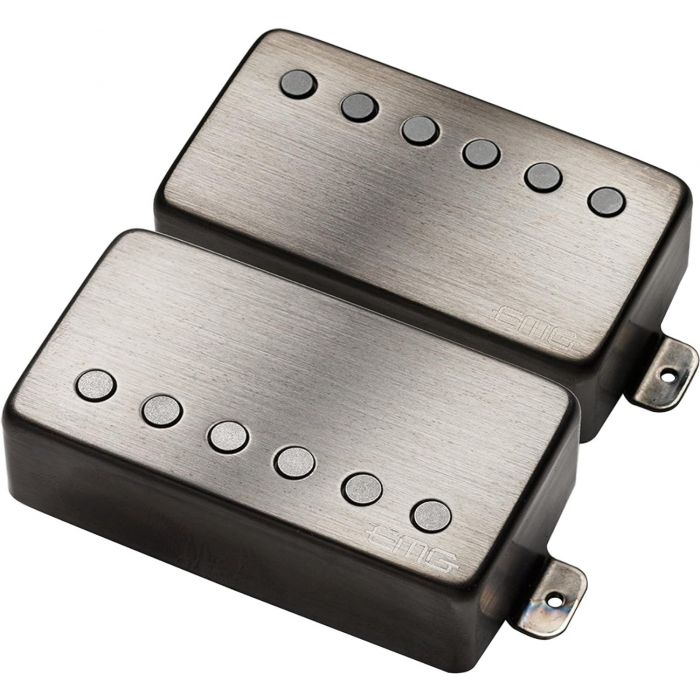 EMG JH James Hetfield Humbucker Guitar Pickup Set - BRUSHED BLACK CHROME