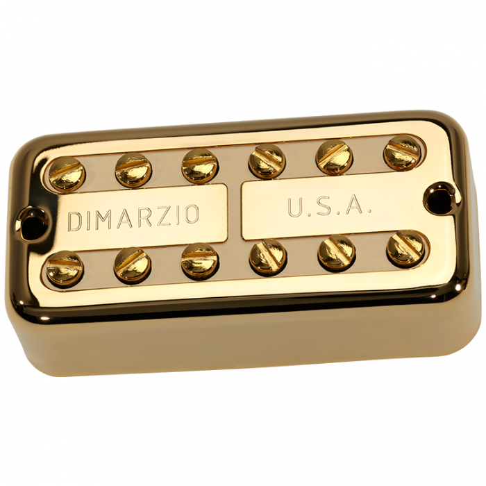 DiMarzio New'Tron Filter'Tron Guitar NECK Pickup - Gold Cover w/ Cream Insert