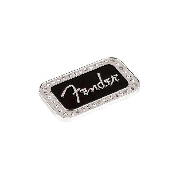 Genuine Fender Guitars Logo Rhinestones 2" x 1" Magnet Gift