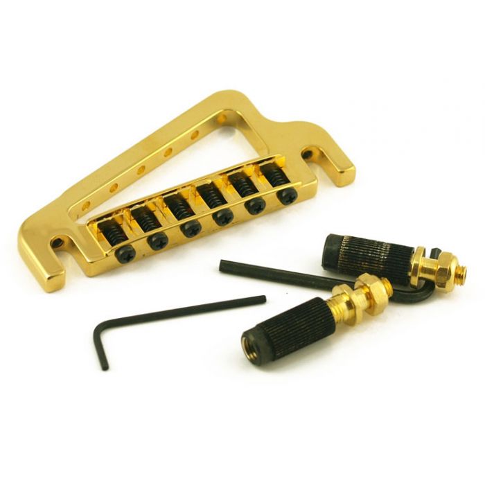 Hipshot 43100G Baby Grand 6-String Fixed Gibson Electric Guitar Bridge - GOLD