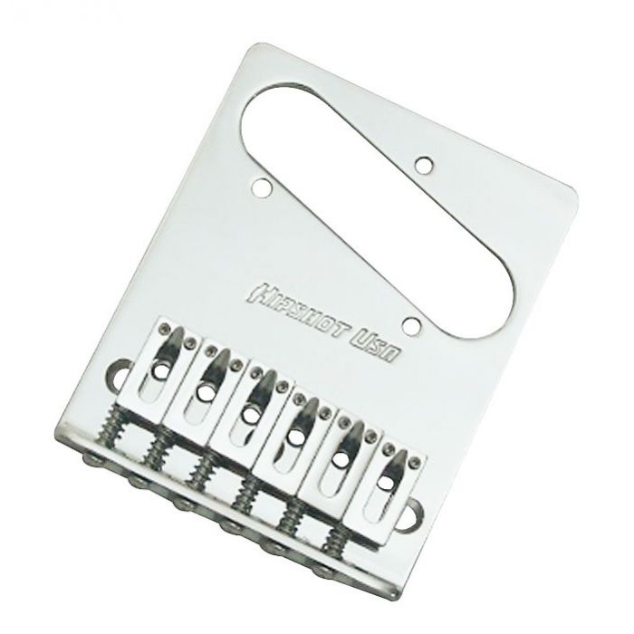 Hipshot 3-Hole 6-Saddle Telecaster Tele Guitar Bridge - STAINLESS STEEL CHROME