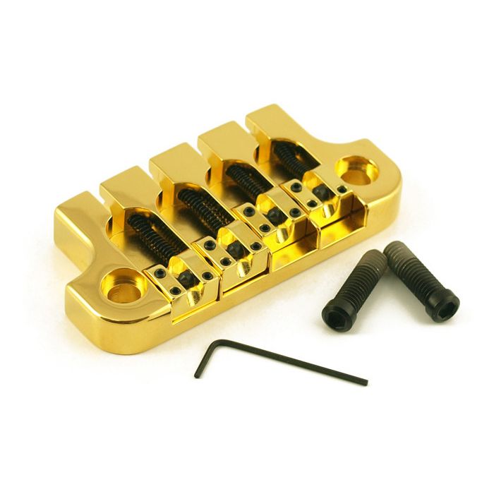 Hipshot SuperTone 2-Point Replacement Bridge for 4-String Gibson Bass - GOLD