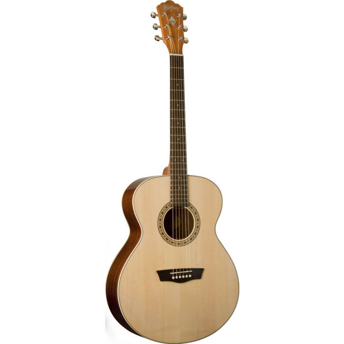 Washburn WG7S Harvest Series Grand Auditorium Acoustic Guitar - Natural Gloss