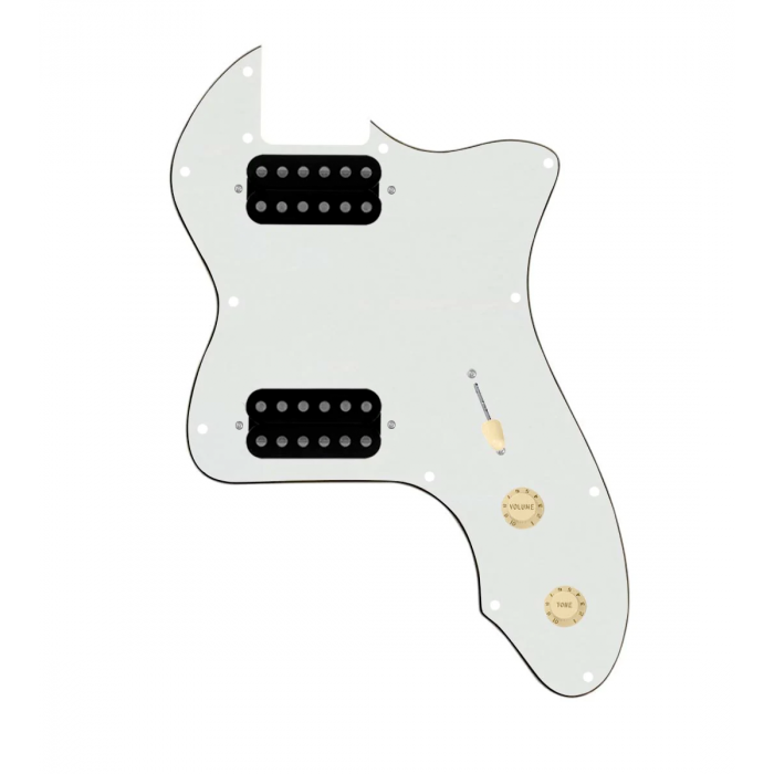 920D Custom 72 Thinline Tele Loaded Pickguard With Uncovered Smoothie Humbuckers, Aged White Knobs, and Parchment Pickguard