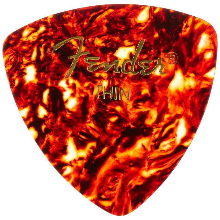 Fender 346 Shape Celluloid Guitar Picks - SHELL, THIN - 72-Pack (1/2 Gross)