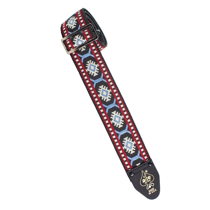 D'Andrea ACE 10 Vintage Reissue Snowflake Adjustable 2" Wide Guitar Strap