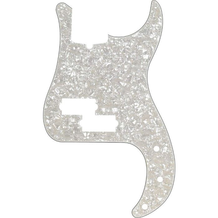 Genuine Fender Modern Standard Precision Bass Pickguard 13-Hole, Aged White Moto