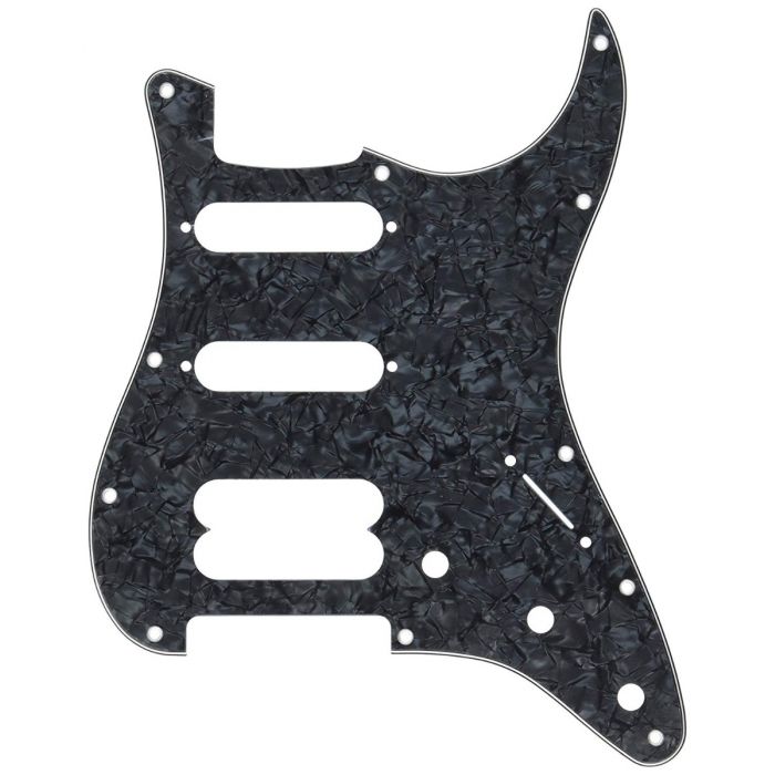 Genuine Fender American Standard Strat Pickguard 11-Hole 1HB/2SC Black Pearl