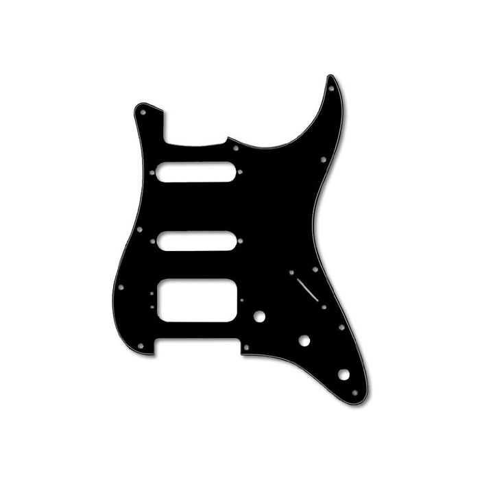 Genuine Fender American Modern Pickguard, HSS Stratocaster, 11-Hole Black 3-Ply