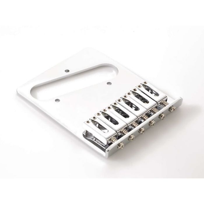 Genuine Fender Standard 6-Saddle MIM Tele / Telecaster Guitar Bridge - CHROME