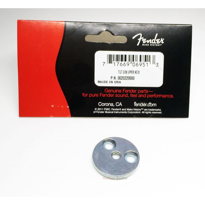 Genuine Fender Upper Neck Micro-Tilt 3-Bolt Guitar Tilt Disc / Disk