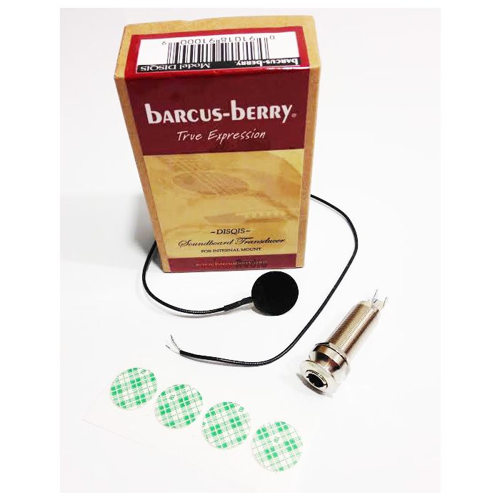 Barcus-Berry DISQIS Soundboard Acoustic Guitar Pickup w/ Internal Mount Jack