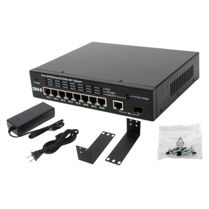 Elite Core DM-8 POE Ethernet 8 Channel Distributor for PM-16 Personal Monitor