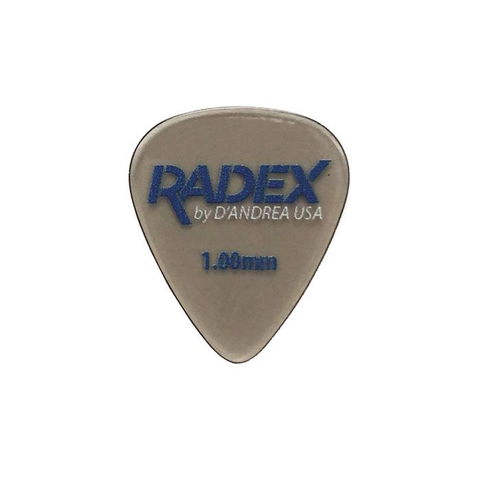 D'Andrea Radex Smoke Guitar Picks Set, 1.00mm, 351-Shape, 6-Pack