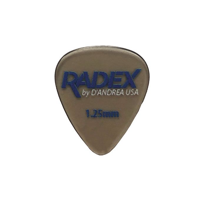 D'Andrea Radex Smoke Guitar Picks Set, 1.25mm, 351-Shape, 6-Pack