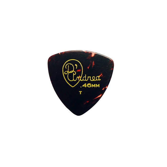 D'Andrea Celluloid Shell Guitar Picks - 346 Shape, Thin 0.46mm, 72-Picks