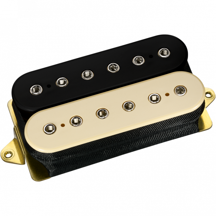 DiMarzio DP100FBC Super Distortion F-Spaced Humbucker Guitar Pickup - BLACK/CREAM