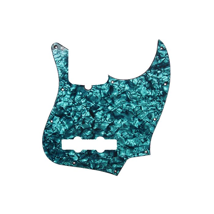 D'Andrea Pro 10-Hole Pickguard for Fender Jazz/J-Bass - Aqua Pearl, DPP-JB-AQP