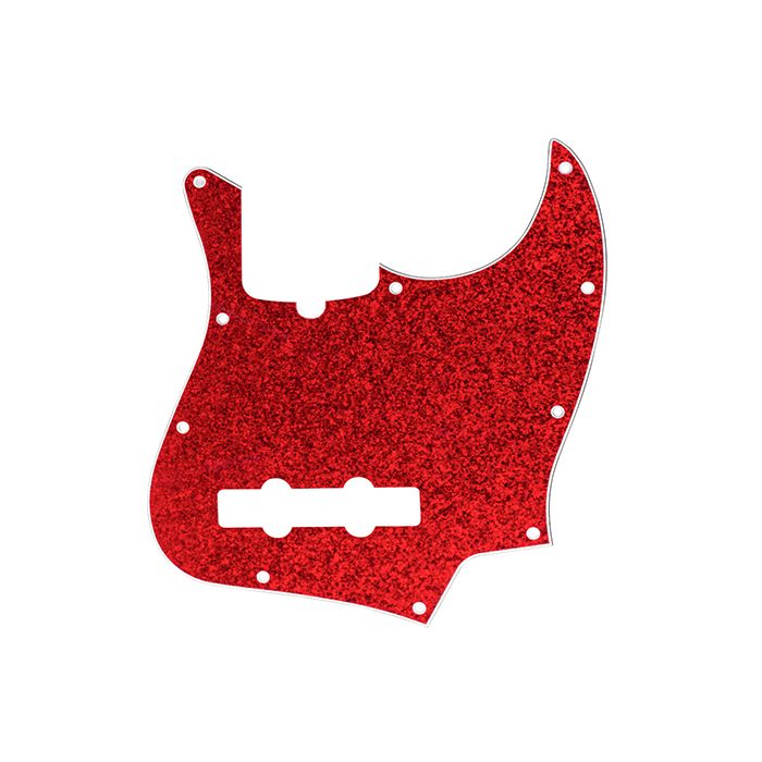 D'Andrea Pro Sparkle Pickguard for Fender Jazz/J-Bass - Red Sparkle, DPP-JB-RDS