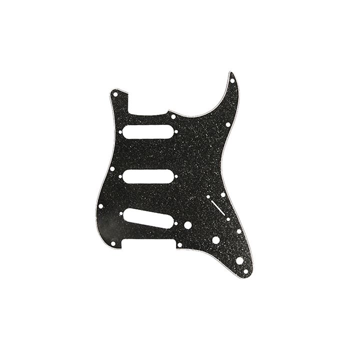 D'Andrea Pro Stratocaster/Strat 11-Hole Pickguard- Black Sparkle, DPP-ST-BKS