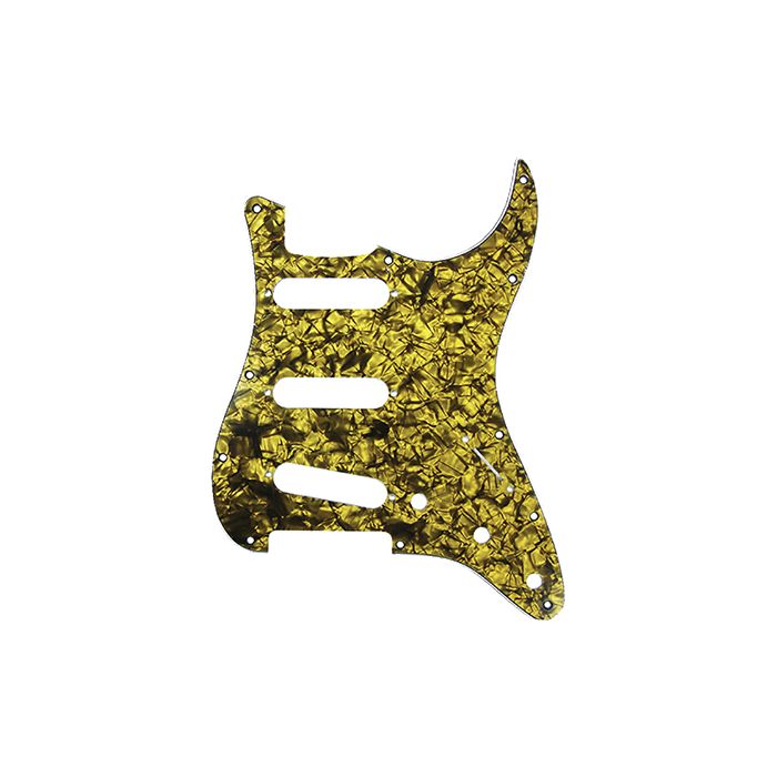 D'Andrea Pro Stratocaster/Strat 11-Hole Guitar Pickguard- Gold Pearl, DPP-ST-GOP