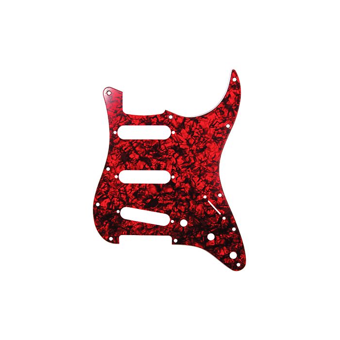 D'Andrea Pro Stratocaster/Strat 11-Hole Guitar Pickguard, Red Pearl, DPP-ST-RDP