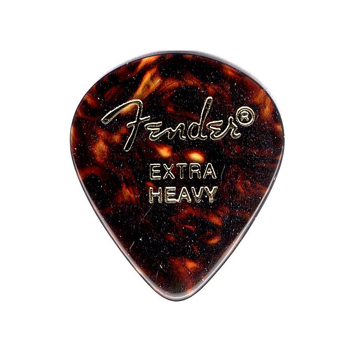 Fender 551 Classic Celluloid Guitar Picks - SHELL - EXTRA HEAVY - 12-Pack (1 Dozen)