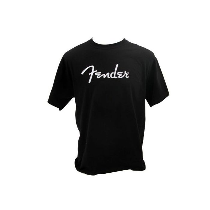 Genuine Fender Guitars Original Logo Tee Men's T-Shirt - BLACK - LARGE