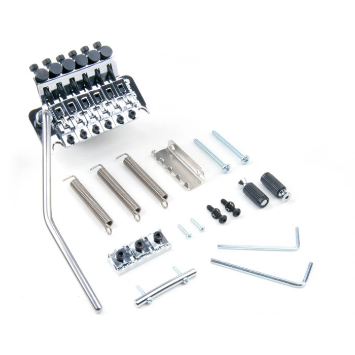 Floyd Rose Original FRT100 Tremolo Bridge System Kit with R2 Nut - CHROME