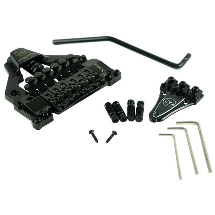 Floyd Rose FRTX02000 FRX Surface-Mount Tremolo Bridge System Kit w/ Nut - BLACK