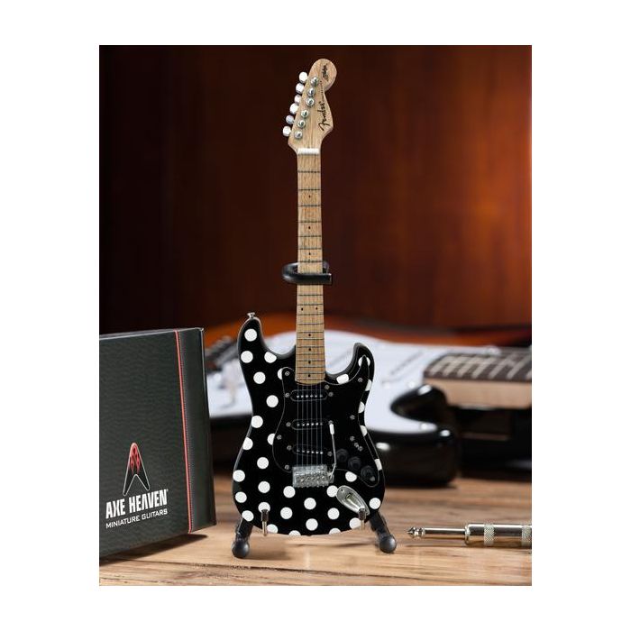 AXE HEAVEN Fender Buddy Guy Polka-Dot Strat MINIATURE Guitar Display Gift