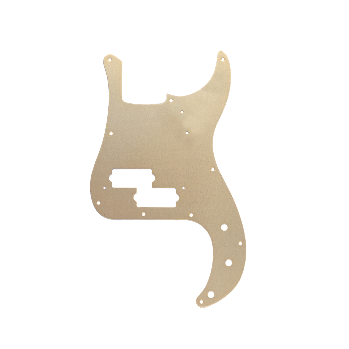 Genuine Fender 57' 58' Precision/P-Bass 10-Hole Vintage Pickguard, GOLD ANODIZED