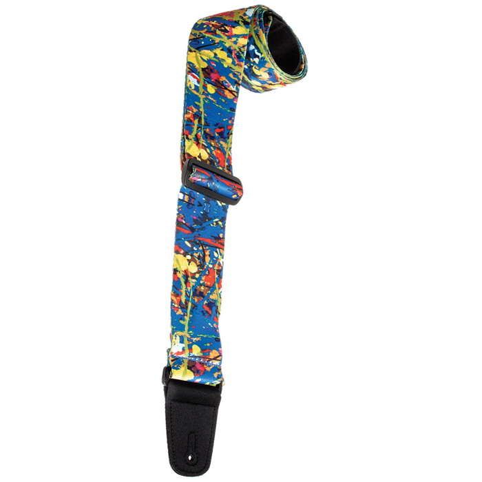 Henry Heller Sublimination Series, 2" Wide Guitar Strap, Paint Splatter