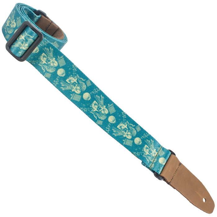 Henry Heller Artist Sublimination Series, 1.5" Wide Uke/Ukulele Strap, SHARKEY