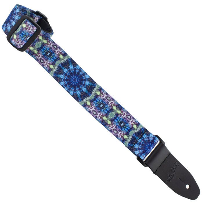 Henry Heller Kaleidoscope Series, 1.5" Wide Uke/Ukulele Strap, Blue/Purple