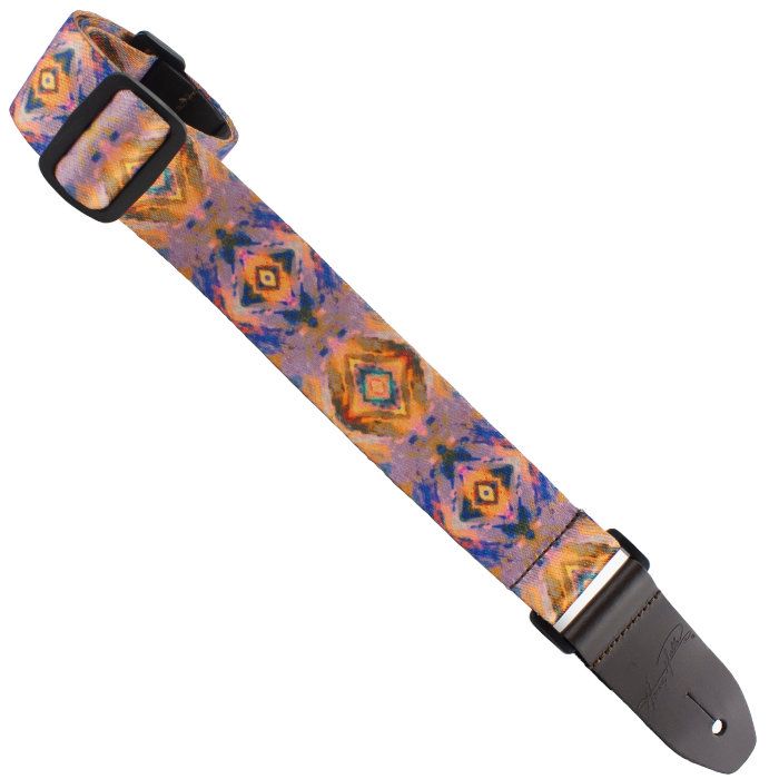 Henry Heller Kaleidoscope Series, 1.5" Wide Uke/Ukulele Strap, Multicolor