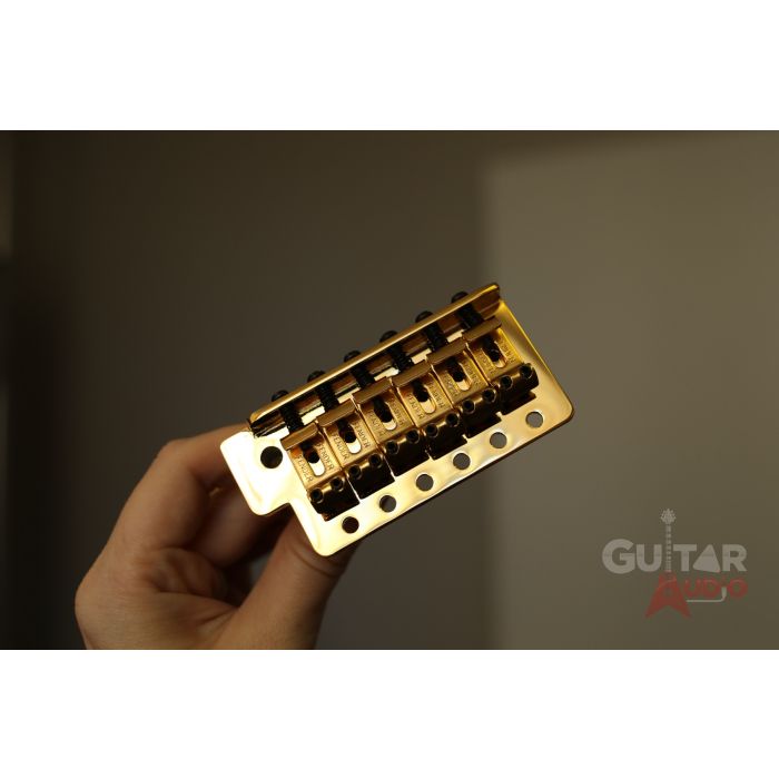 Genuine Fender Tremolo Bridge for MIM/Mexican Strat/Stratocaster Guitar - GOLD