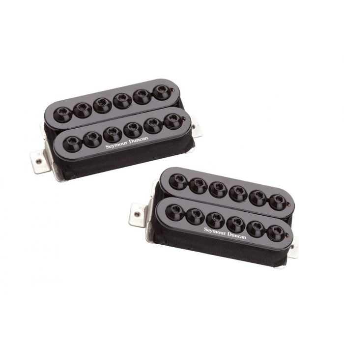 Seymour Duncan SH-8 Invader High Output Black Humbucker NECK & BRIDGE Pickup Set, 11108-31-B