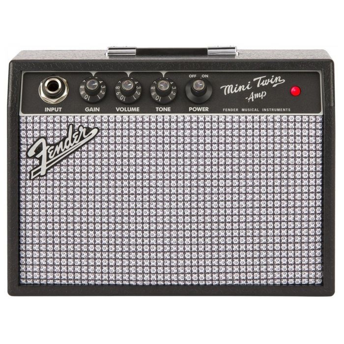 Fender Mini '65 Twin Portable Guitar Amp, Battery Powered, Two 3" Speakers