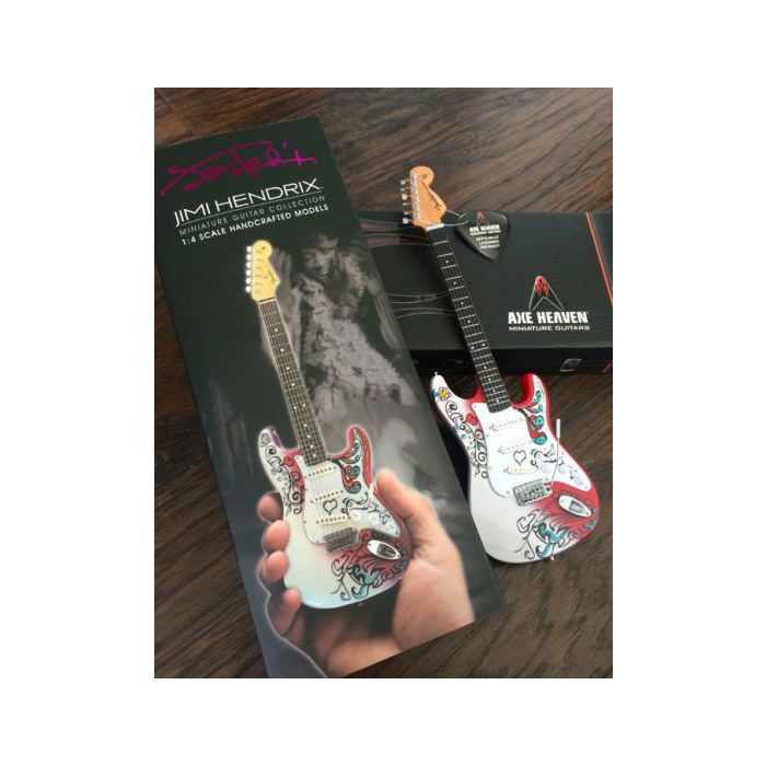 AXE HEAVEN Jimi Hendrix Fender Strat MINIATURE Guitar Display Gift