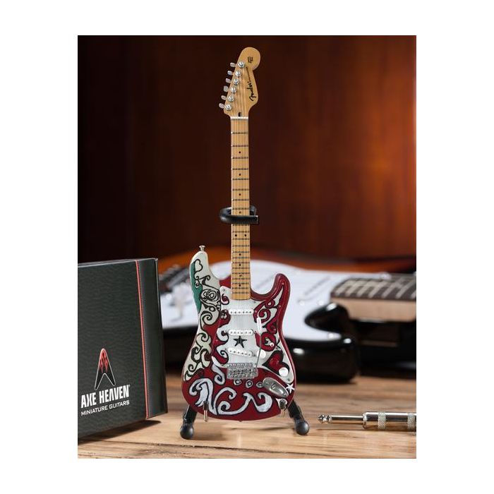 AXE HEAVEN Official Jimi Hendrix Fender Strat Saville Miniature Guitar Display Gift