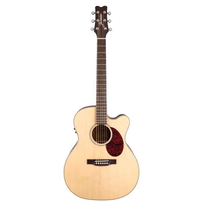 Jasmine JO37CE-NAT Solid-Top Orchestra Acoustic-Electric Guitar