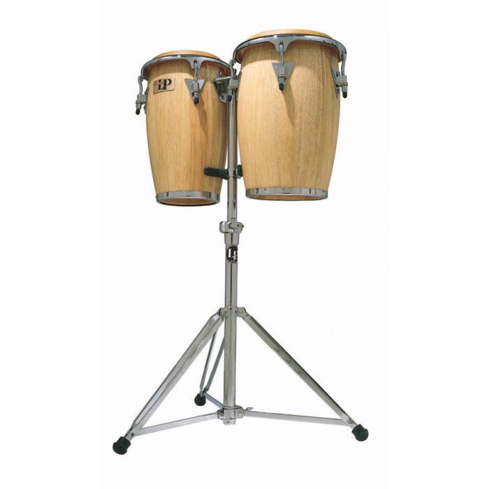 LP Latin Percussion Aspire Junior Natural Wood Congas w/Stand