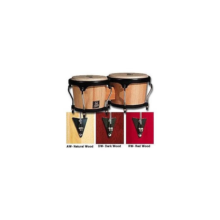 LP Latin Percussion Aspire Wood Bongos - Dark Wood