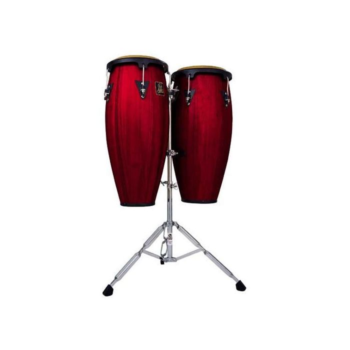 LP Latin Percussion Aspire 10" & 11" Dark Wood Congas +Stand