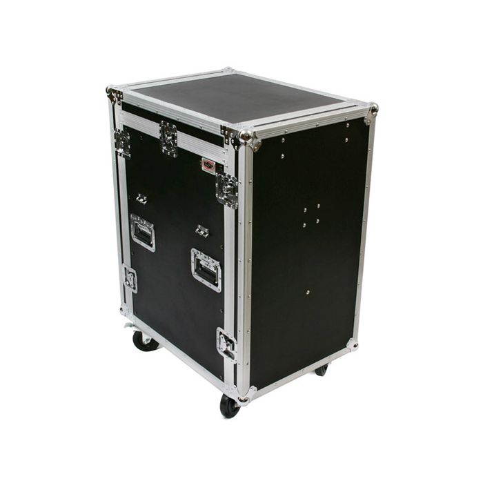 OSP 20-Space ATA Mixer/Amp Rack Flight Tour Road Case with Table - MC12U-20SL