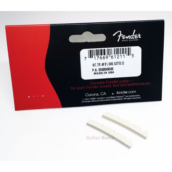 Genuine Fender American Standard Jazz/J Bass Slotted Neck Nut Pack - Pack of 2