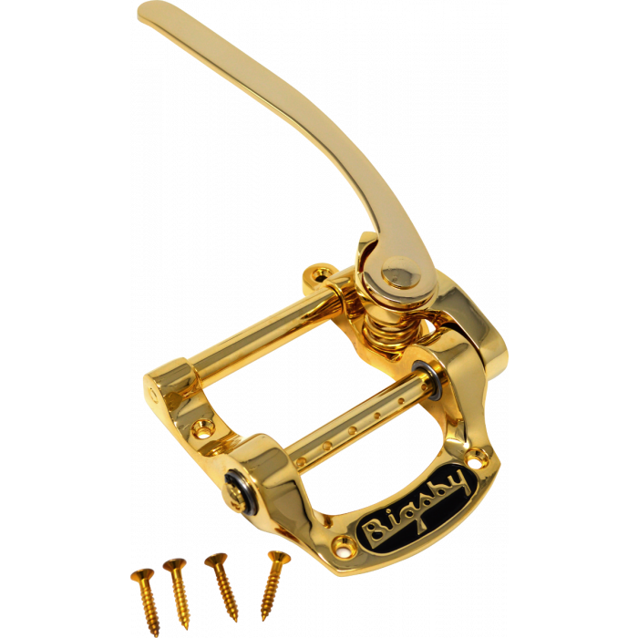 Bigsby B5 Vibrato Tailpiece, String-Thru, Gold, 180-4952-547