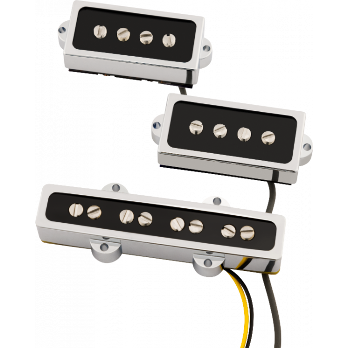 Genuine Fender American Cobalt Chrome P/J Bass Pickup Set, 099-2377-000